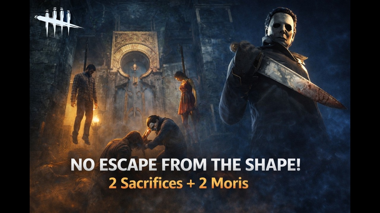 NO ESCAPE FROM THE SHAPE!  2 Sacrifices + 2 Moris Dead by Daylight Gameplay