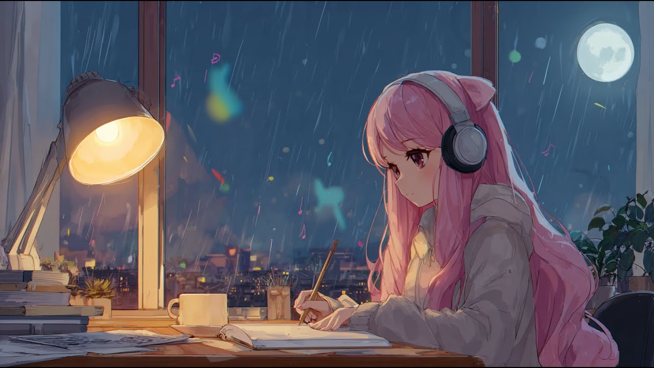 Rainy Night Desk 🌙 Lo fi Beats for Work, Reading & Calm Focus