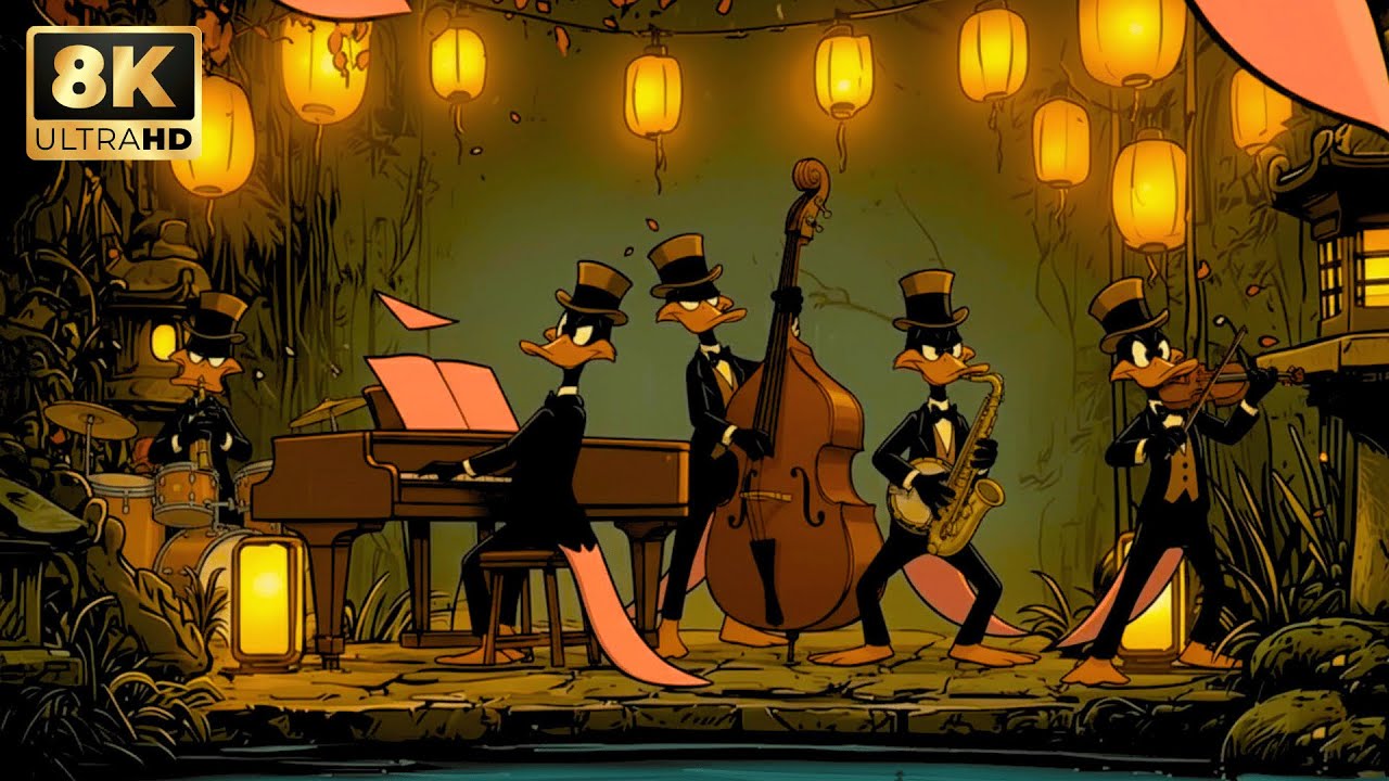 Quiet Night Productivity — Noir Jazz with Warm Bass & Rhodes | Coding and Study Brain Flow