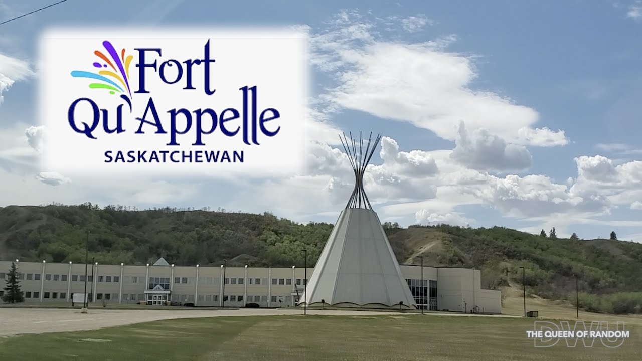 Fort Qu'Appelle Valley  drive around the town  Saskatchewan Canada