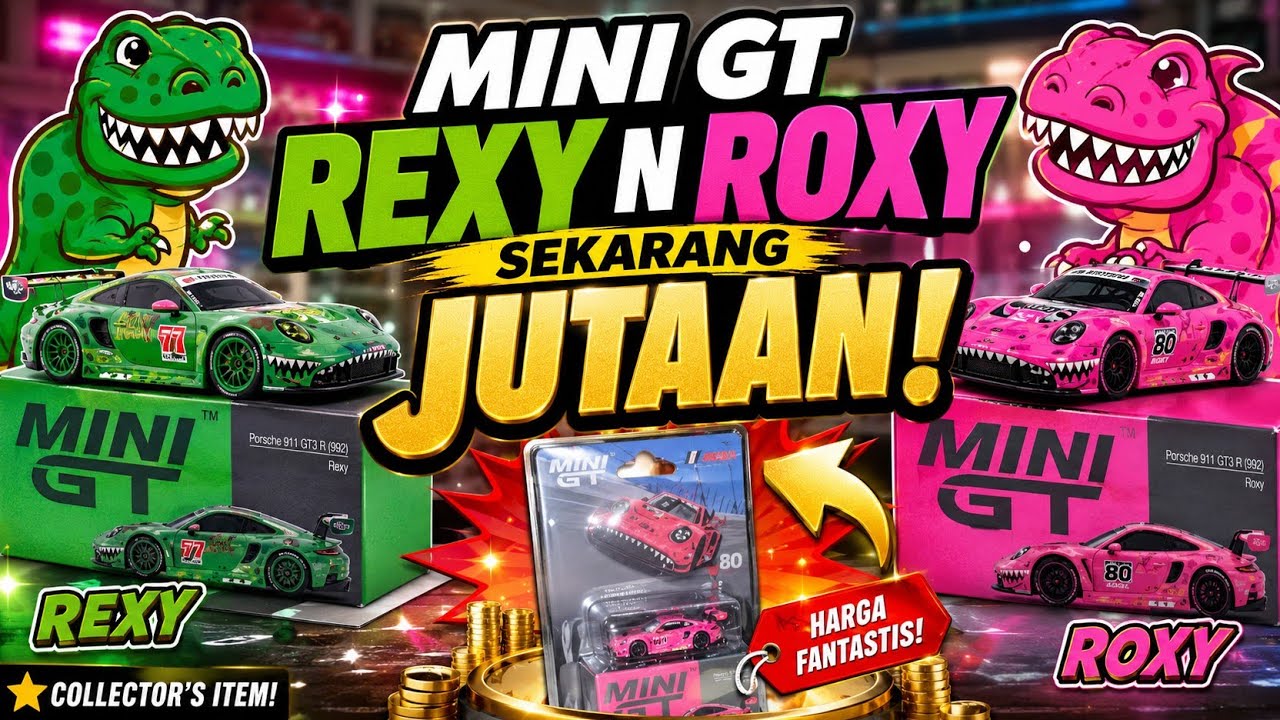 MINI GT Rexy n Roxy Porsche 911 GT3 R 2024 IMSA ROAD AMERICA from AO Racing
