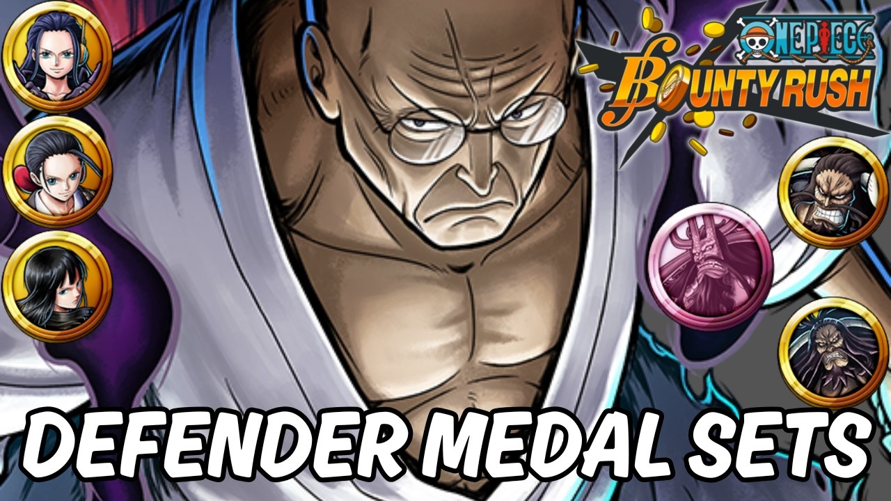 DEFENDER MEDAL SETS IN BOUNTY RUSH | OPBR