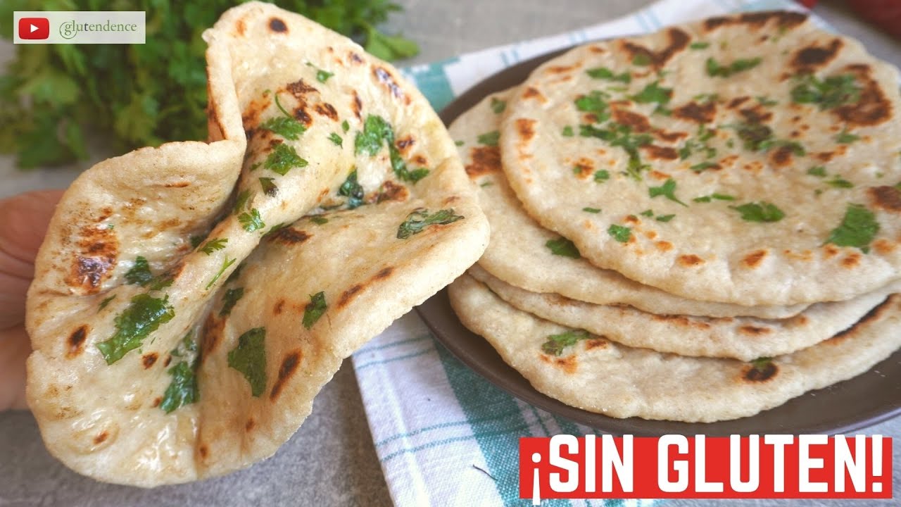 ¡ESPONJOSÍSIMO! PAN NAAN sin gluten | Pan sin gluten indio con yogur