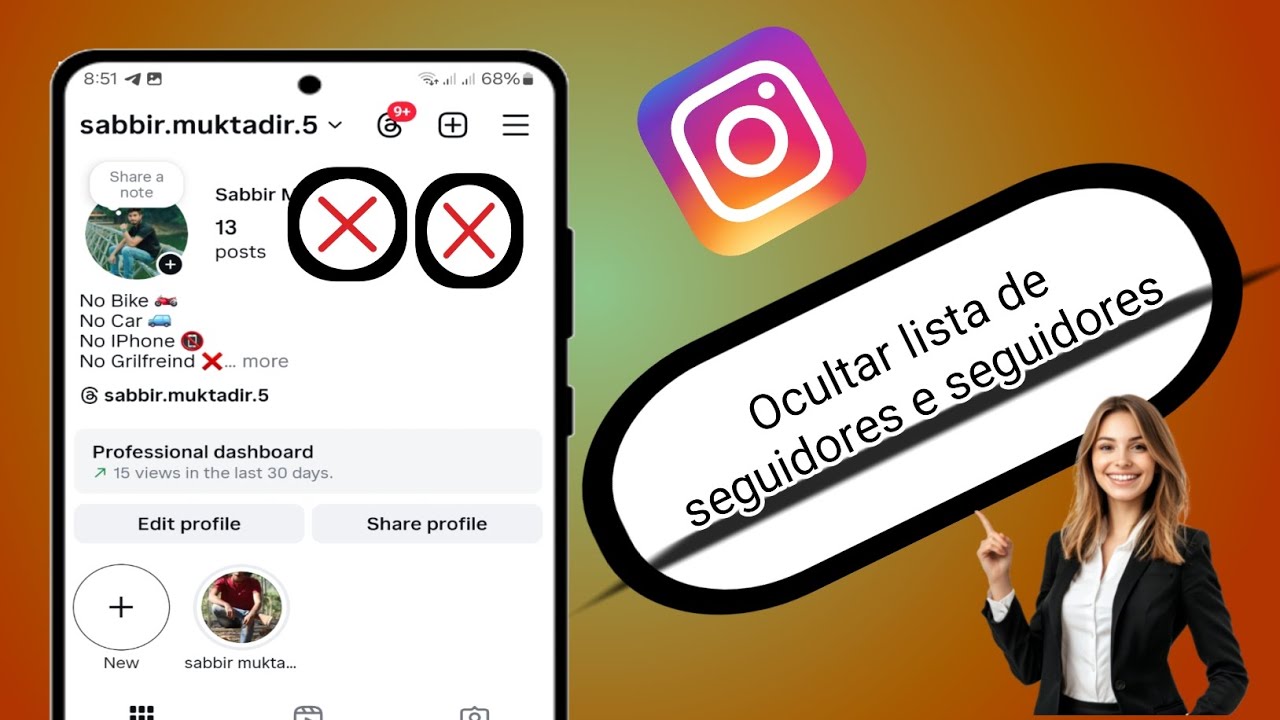 Como ocultar seguidores e lista de seguidores do Instagram (Guia completo 2025)