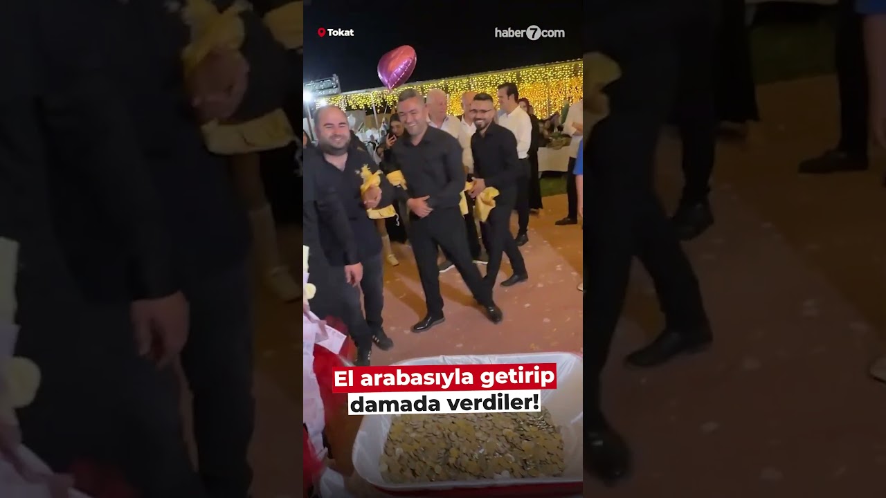El arabasıyla getirip damada verdiler!