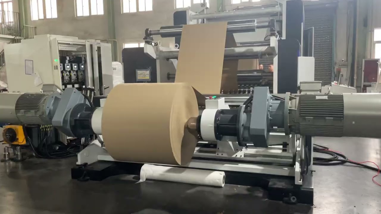 HFQD-1600W 1000m/min speed slitter rewinder with American maxcess knife for Italy paper mill factory