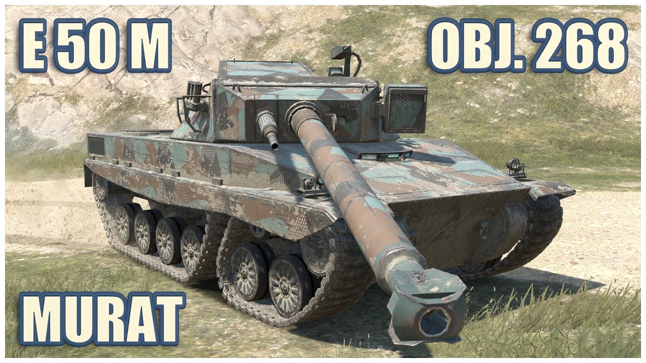 Projet Murat, E 50 M & Объект 268 • WoT Blitz Gameplay