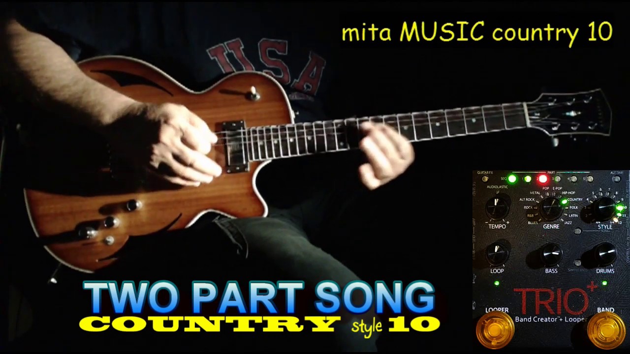 Digitech TRIO+ Country (style 10) Bluesy Ballad Two Parts Song