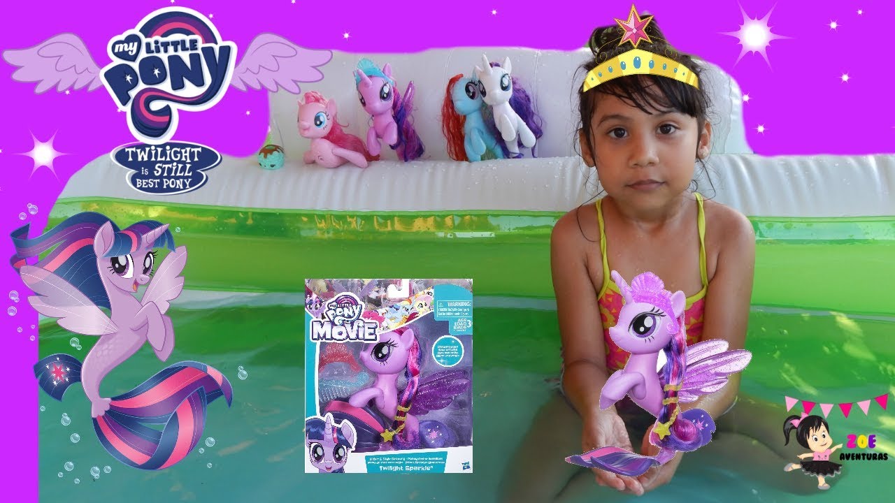Princess Twilight Sparkle Caballito de Mar - My Little Pony La Pelicula Nada en la Alberca