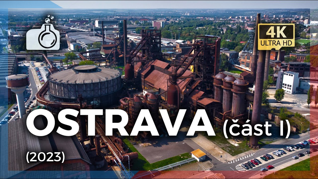 OSTRAWA 2023 z drona w 4K 🇨🇿, cz. I (+Dolní Vítkovice)