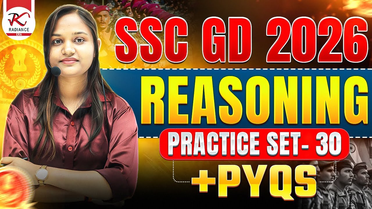 SSC GD Reasoning 2026🔥| Practice Set 30 | Reasoning PYQs | 