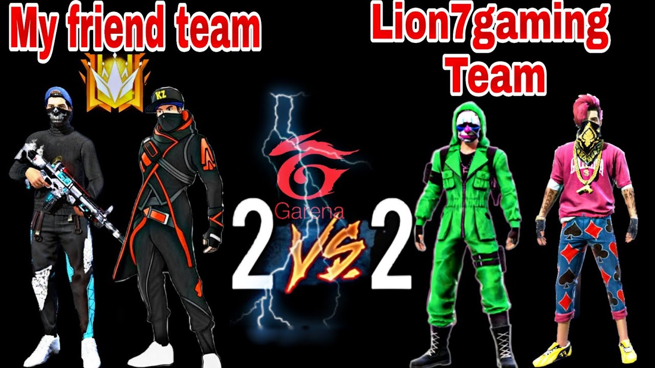 2vs2 Lion7gaming Vs my friends🔥ll Lion7gaming 🔥❤️