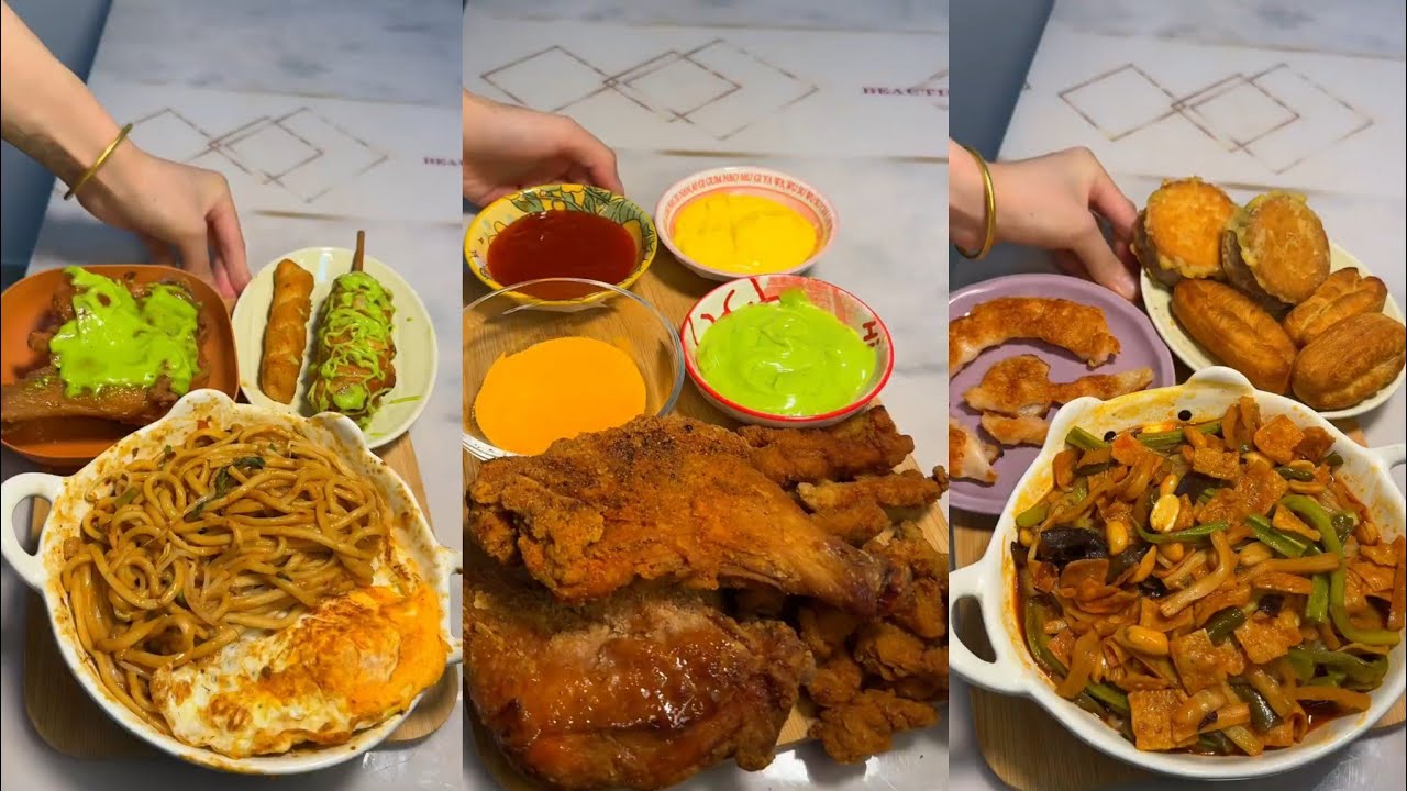 ASMR | MUKBANG | Chinese food #138 