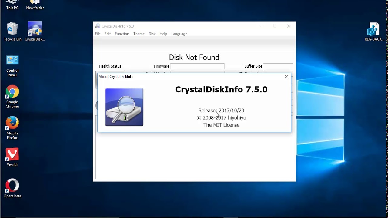 Uninstall CrystalDiskMark 7 on Windows 10 Creators Update