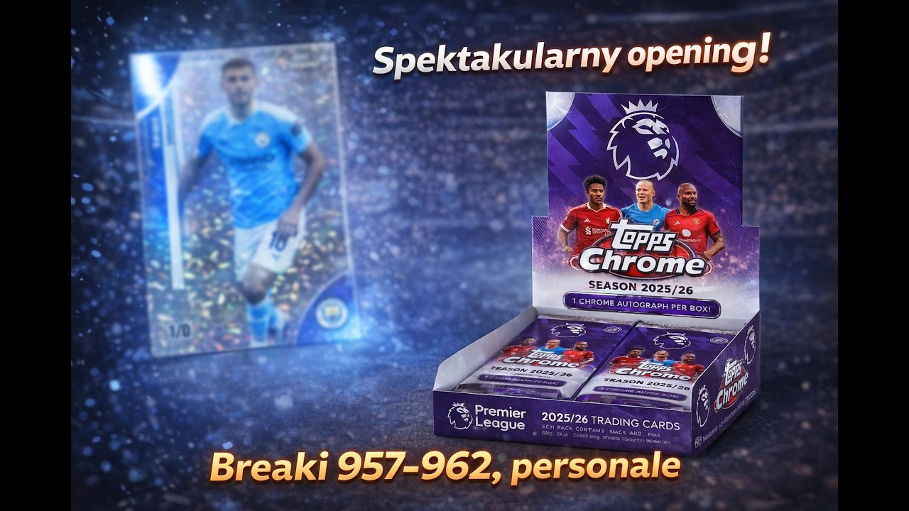PREMIERA TOPPS CHROME EPL FULL CASE 2026!!! Opening kart sportowych