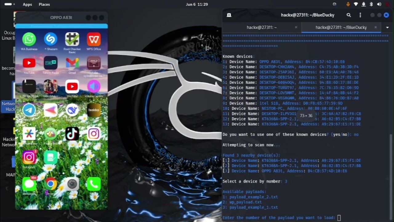 I Hacked a Bluetooth Phone and WiFi Network LIVE! (Blueducky + Aircrack-ng)