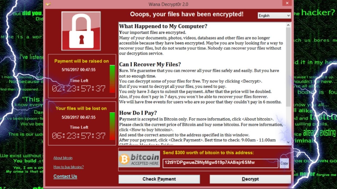 Как защитить компьютер от вируса WannaCry ,WCry, WanaCrypt0r 2.0