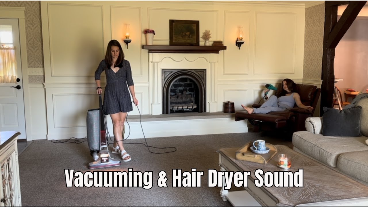 Vacuuming With Vintage Kirby And Relaxing Hairdryer Sound At The Same Time!