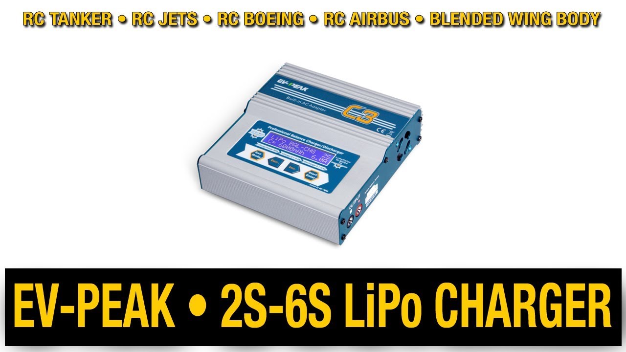 Unboxing EV-PEAK C3 LiPo Balance Charger for RC Airliner Jets (2S-6S)