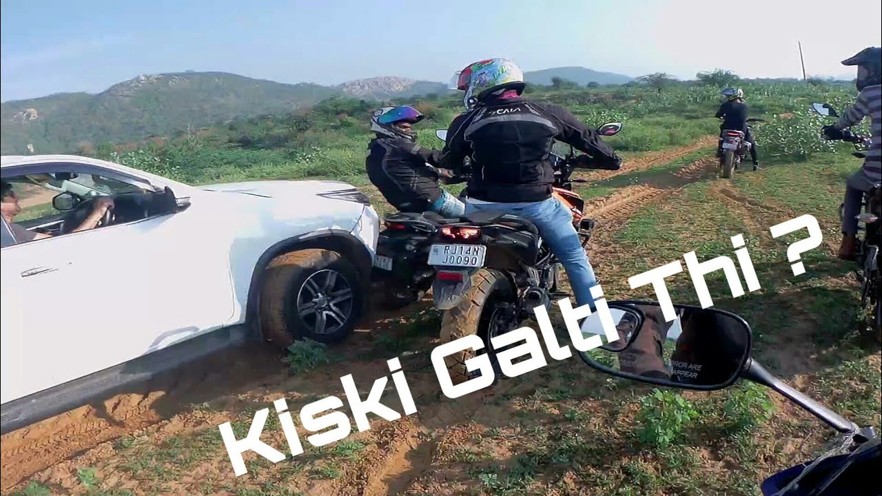 Fortuner hits bikers | xpulse 200 | Adventure 390 |