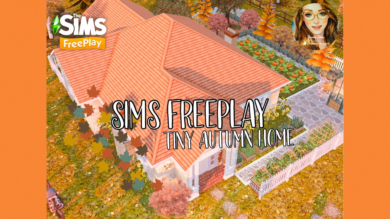 Sims FreePlay: Tiny Autumn Home 🍁🍂 With Floor Plans 🧡