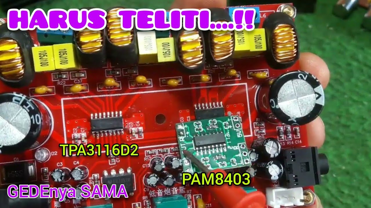 VERSI TERBARU power class D TPA3116D2 ic power mirip ampli mini PAM8403