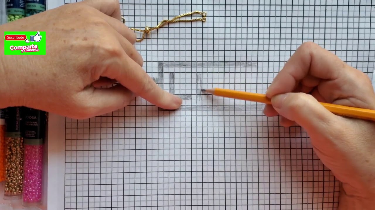 Pulsera LOVE Cómo hacer el patrón para tus pulseras de Delicas Parte I @daisyramosyoutube DIY