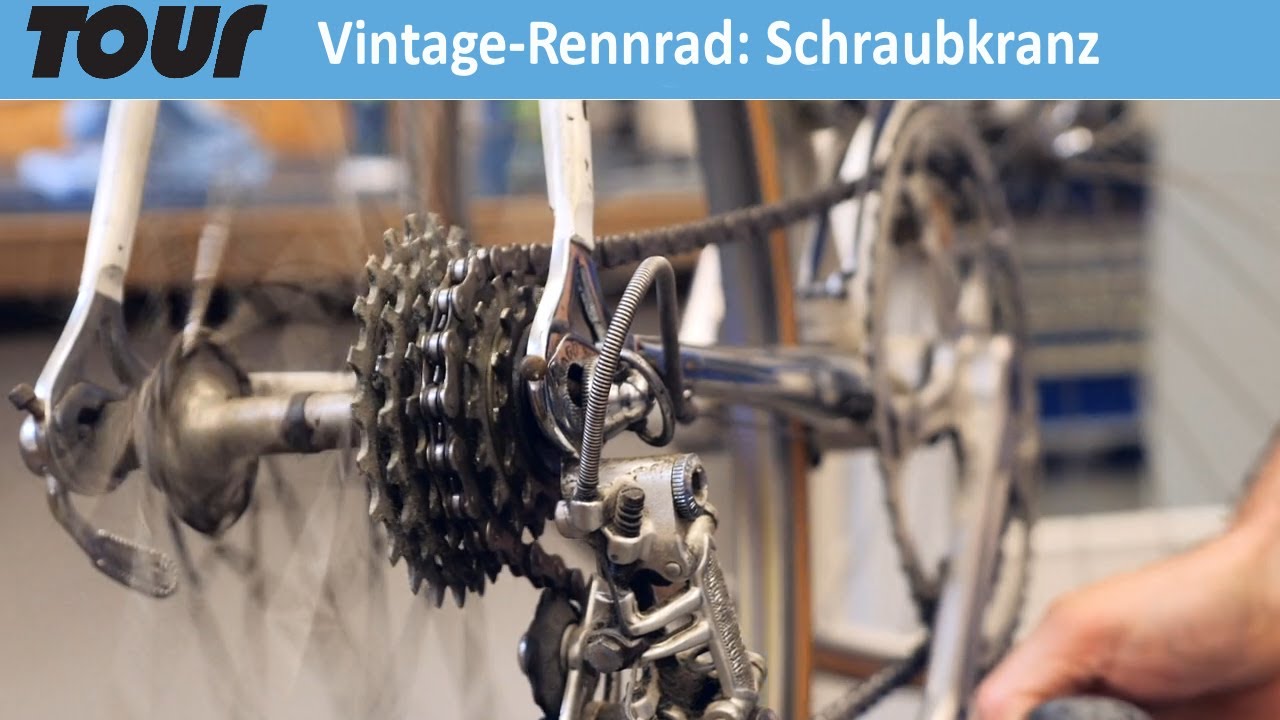 Schraubkranz demontieren und warten am Vintage-Rennrad