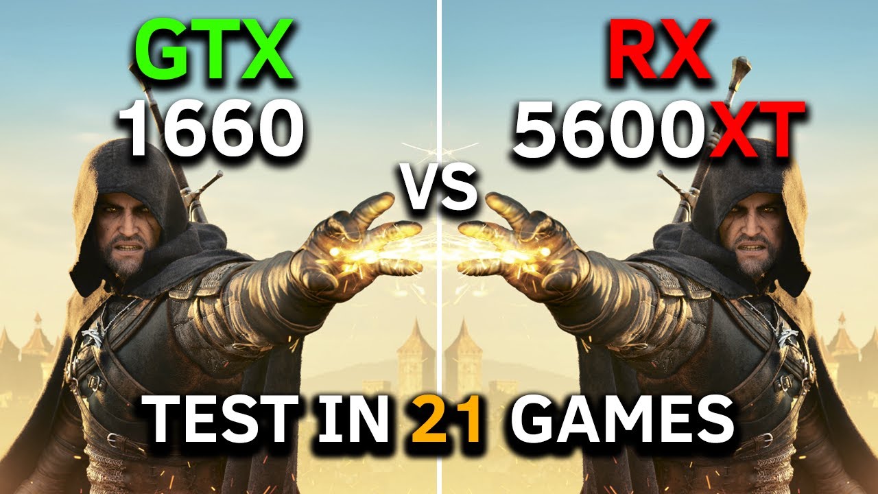 GTX 1660 6GB vs RX 5600 XT 6GB | Test in 21 Games | RYZEN 5 5600 | 2025