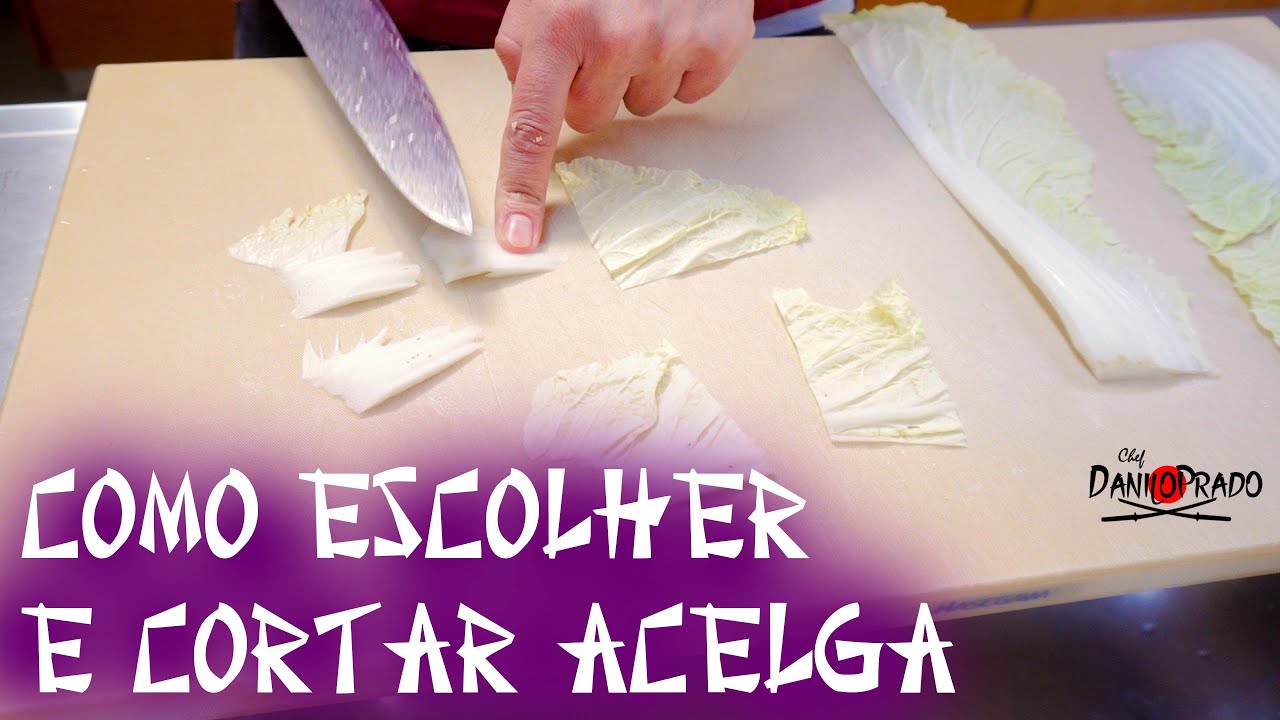 COMO ESCOLHER E CORTAR ACELGA