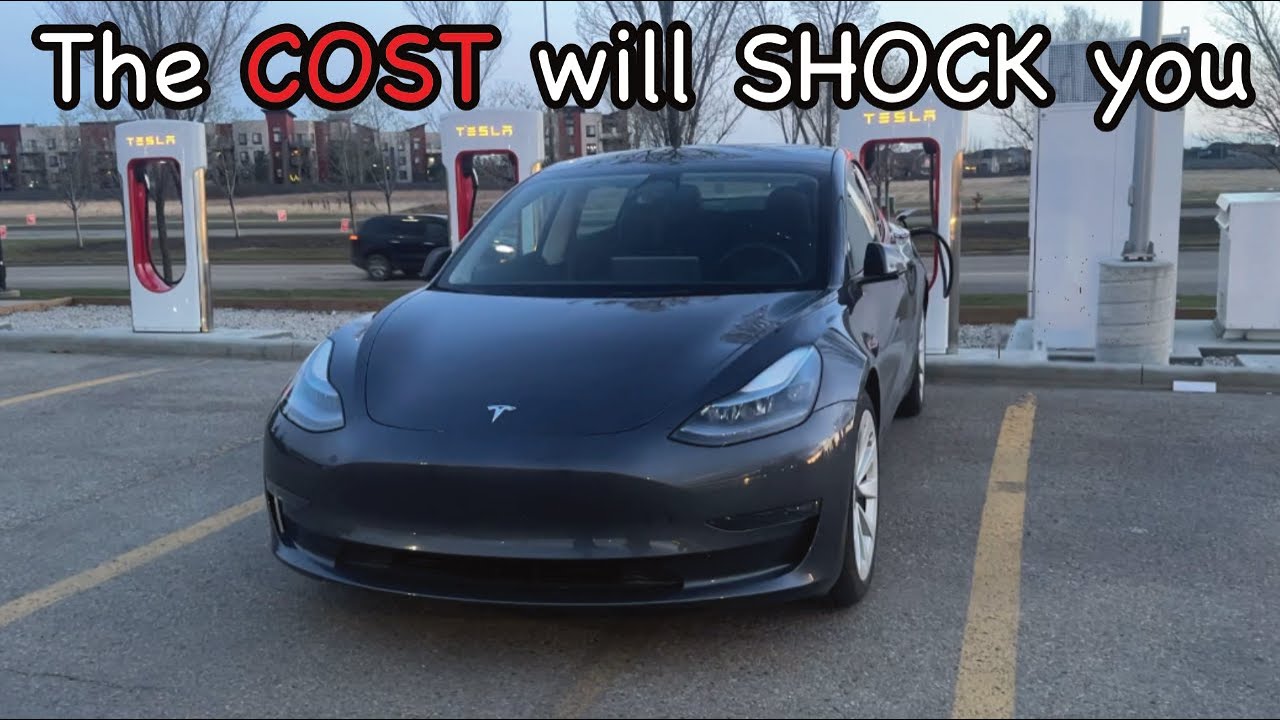 What it COSTS to SUPERCHARGE a TESLA 0% - 100% | I CAN'T BELIEVE HOW MUCH IT COSTS!