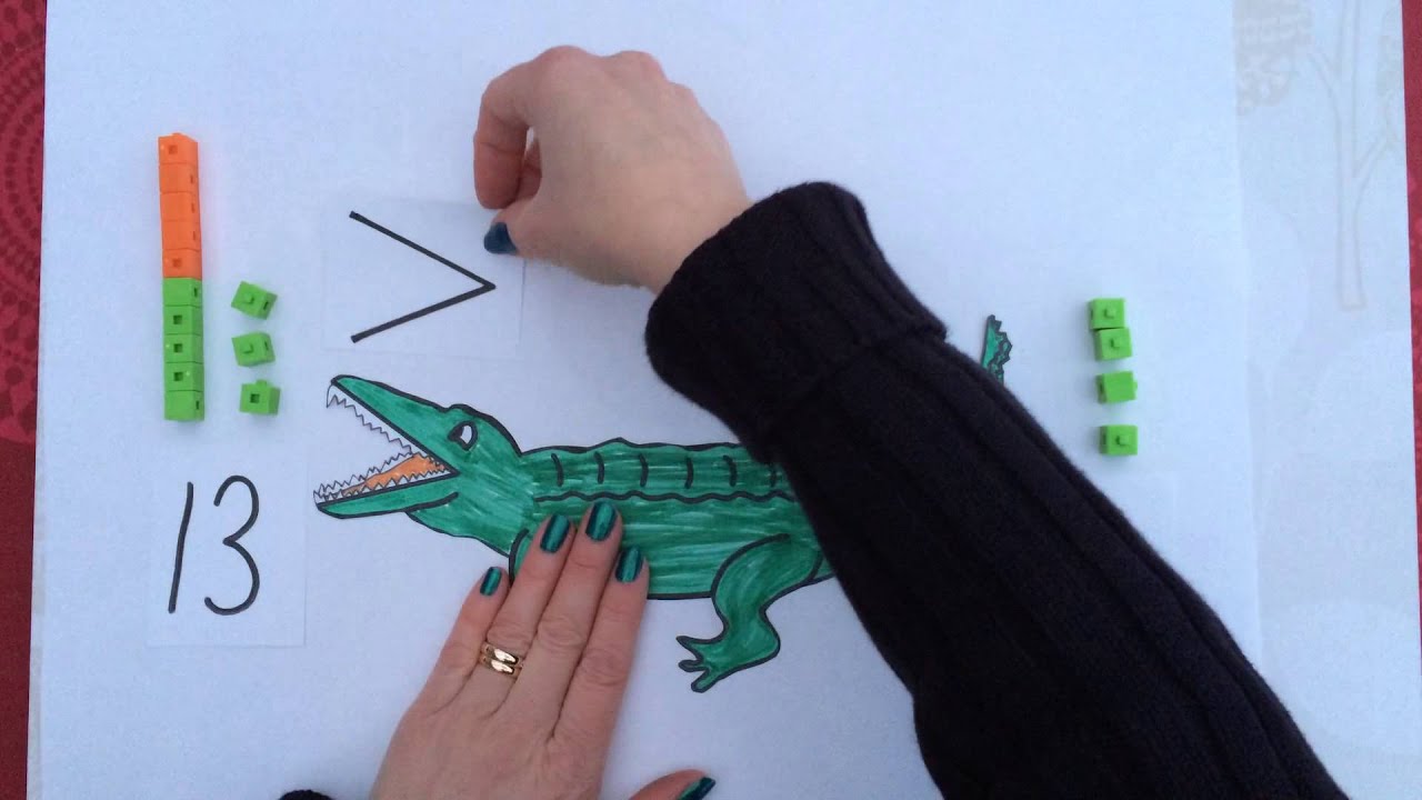 Större än och mindre än, med Krokodilen Karl, del 1