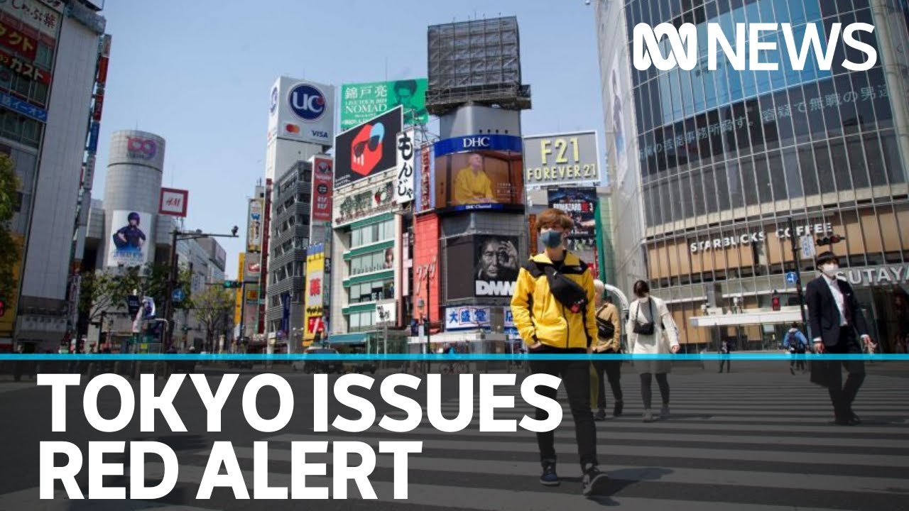 Tokyo issues red alert due to surge in COVID-19 cases | ABC News