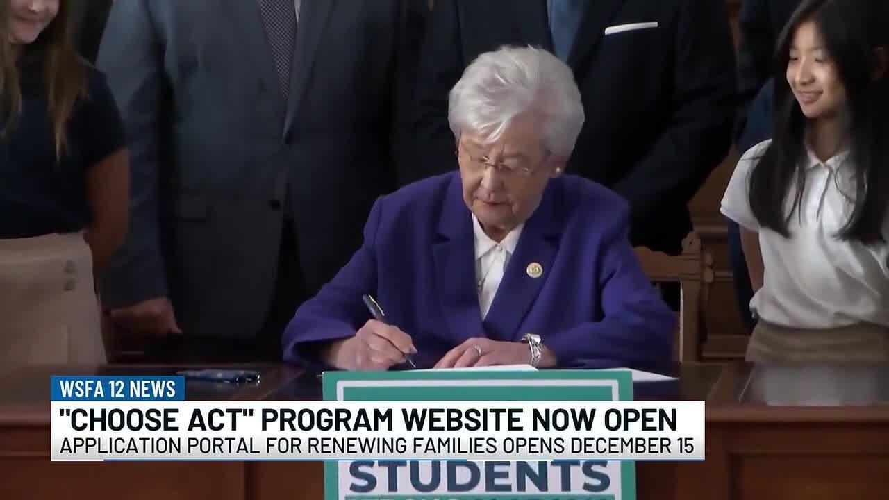 Alabama's 'CHOOSE Act' program website now open