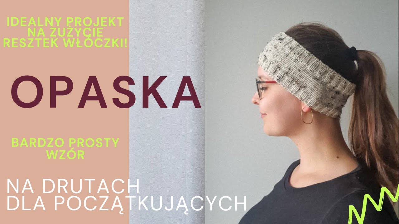 OPASKA na drutach? - KROK PO KROKU - również dla początkujących - sposób na resztki włóczki! 🧶