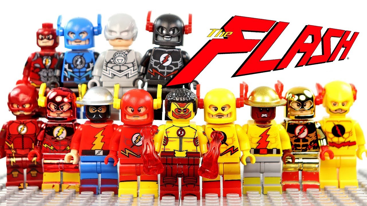 LEGO The Flash & The Reverse-Flash Unofficial Minifigures Justice League & CW's Kid Flash