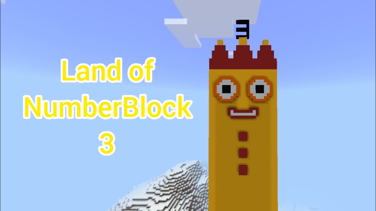 I Built Giant NumberBlock 3 in Minecraft