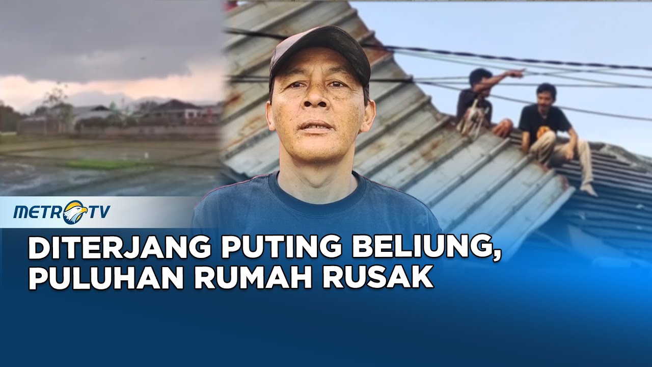Angin Puting Beliung Rusak Puluhan Rumah Di Kabupaten Bandung