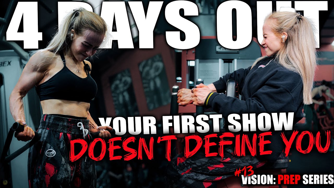 Improving on your First Show | Pull Day at 4 Days Out | Natural Female Bodybuilding