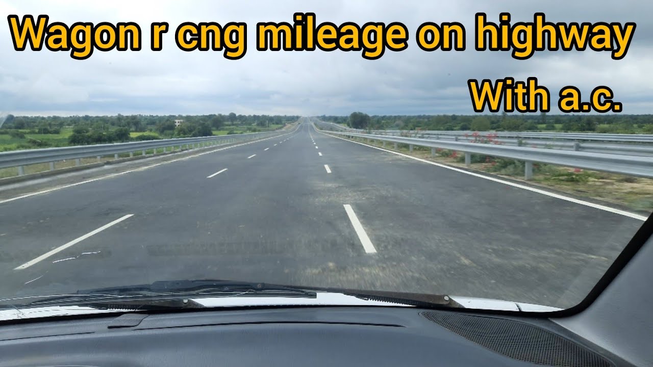 old wagon r cng mileage test on highway 🛣