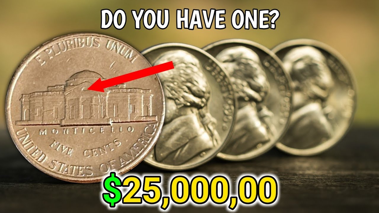 1995 Jefferson Nickel D Worth $25 MILLION!? 💰 | Rare 5 Cent Coin Value Revealed! @Coinvalueguide