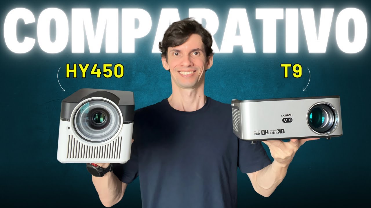 COMPARATIVO | Magcubic 450 vs Horlat T9: Qual o MELHOR Projetor Custo Benefício?