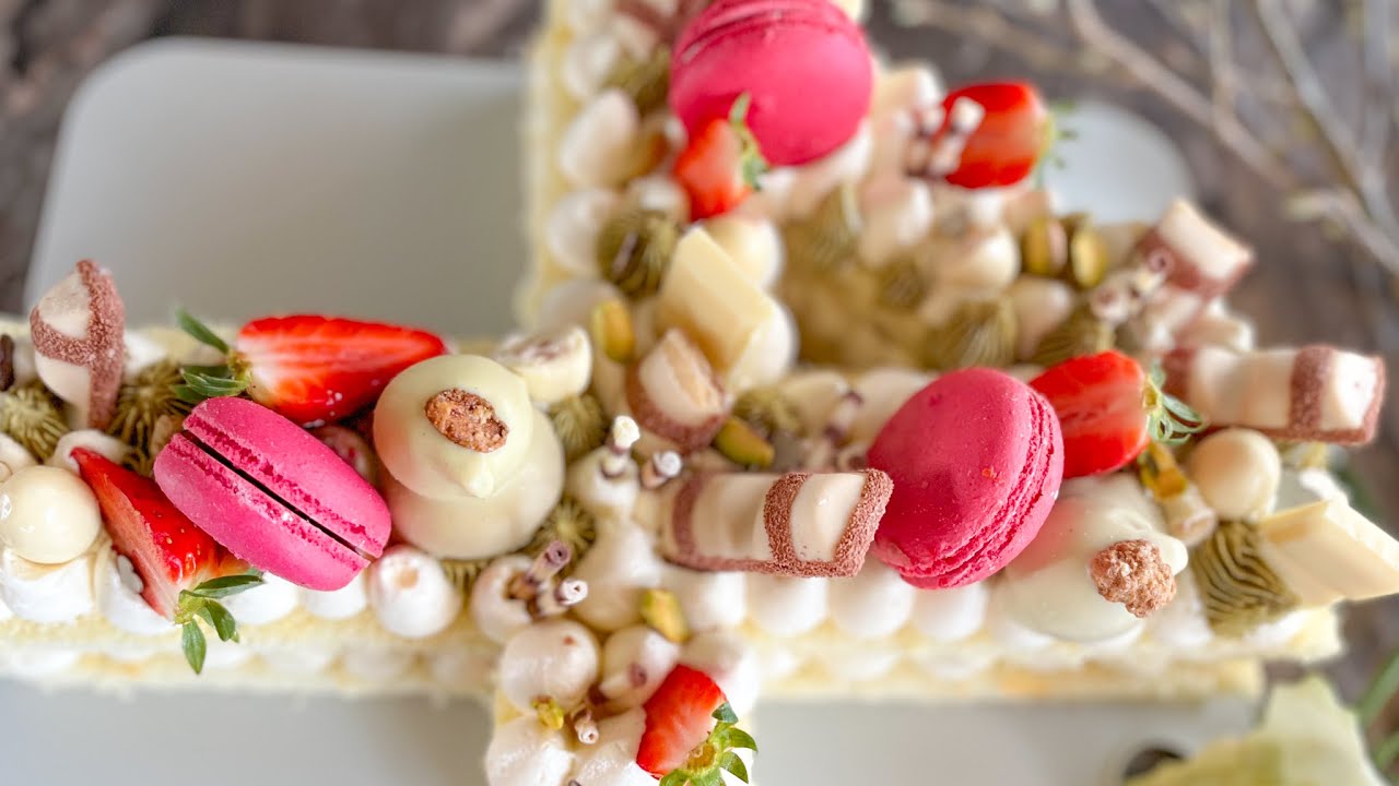 Zahlen Torte - Number Cake 4 - einfach selber machen zum Geburtstag