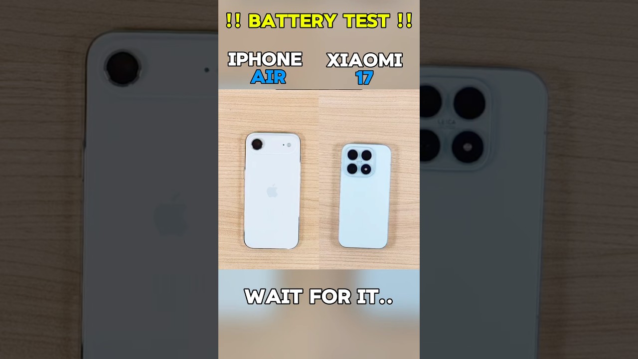 IPHONE AIR VS XIAOMI 17 !! MOBILE BATTERY TEST !!