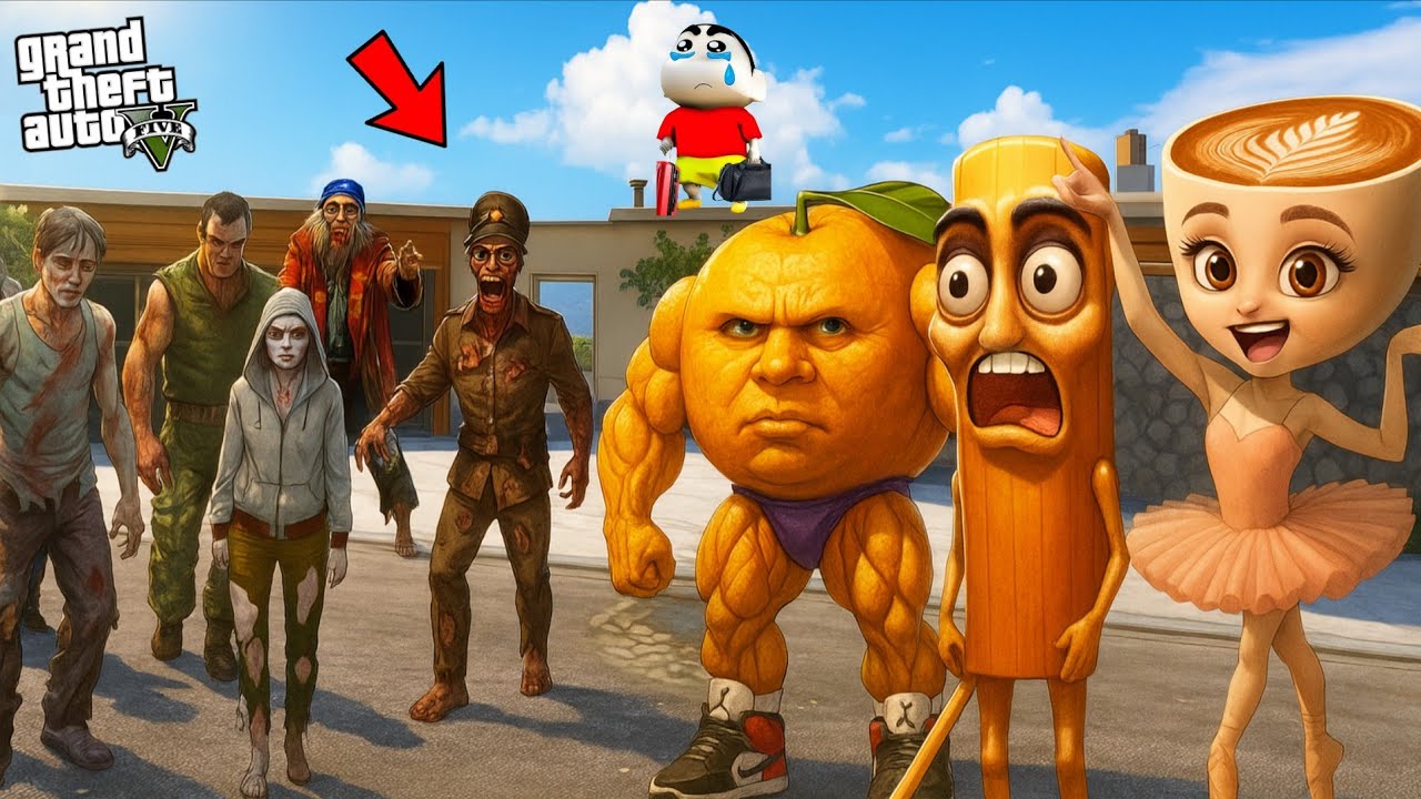 FRANKLIN AND BRAINROT ANIMALS SURVIVED A DEADLY ZOMBIE APOCALYPSE IN GTA 5