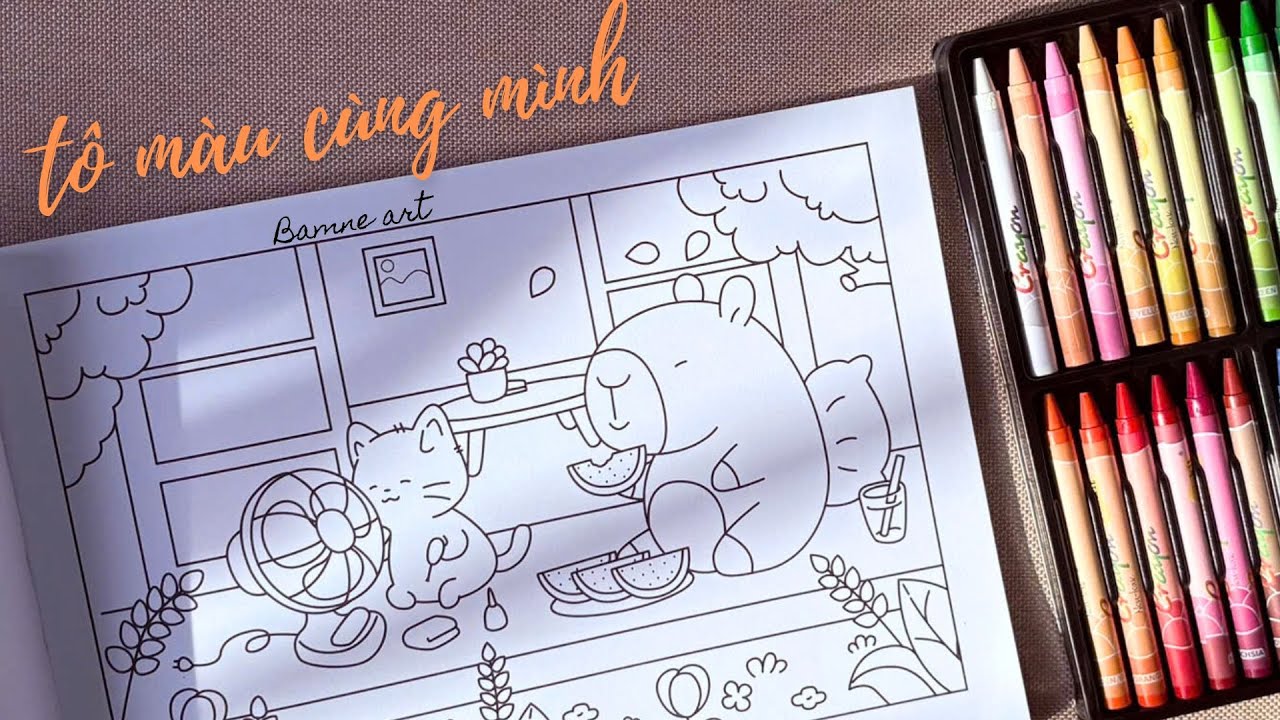 Trở Về Tuổi Thơ Cùng Màu Sáp⎪ASMR Relaxing Art