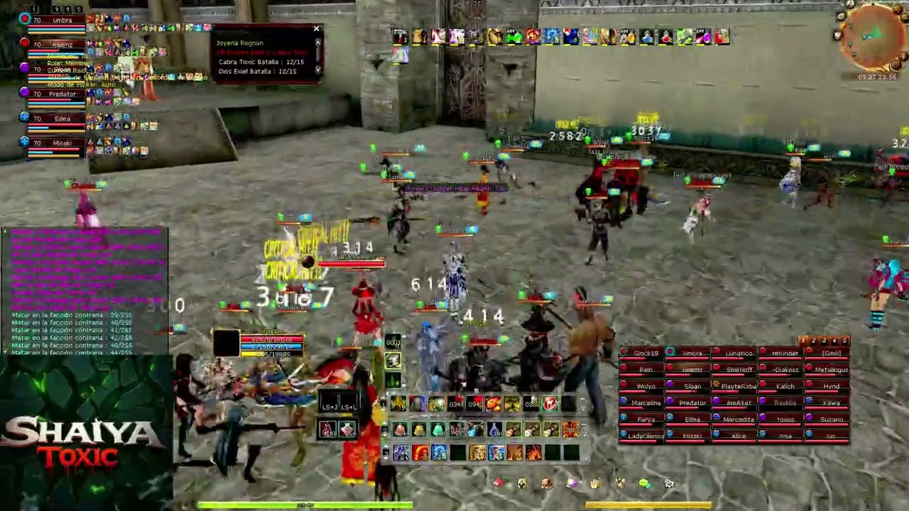 Shaiya Toxic - PVP 50vs50  Seraphim 5 horas más de PvP 😱