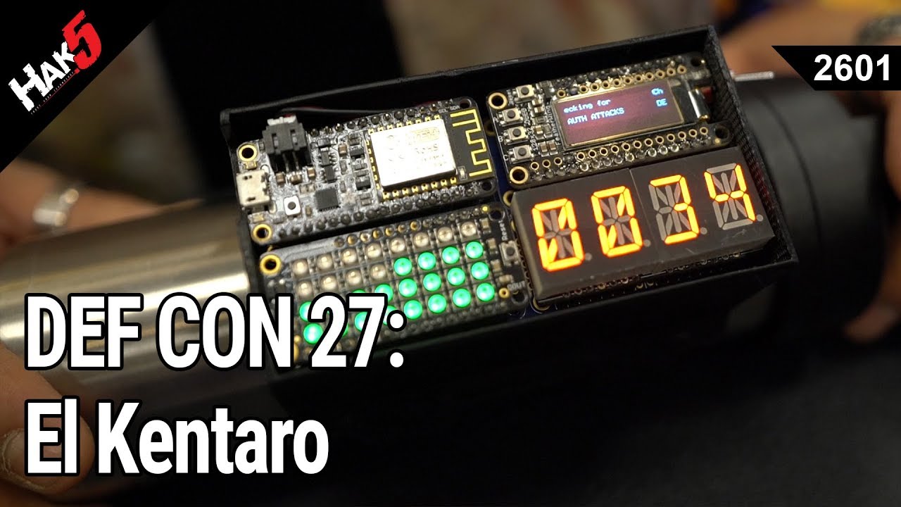 DEF CON 27: El Kentaro's Deauth Detector - Hak5 2601