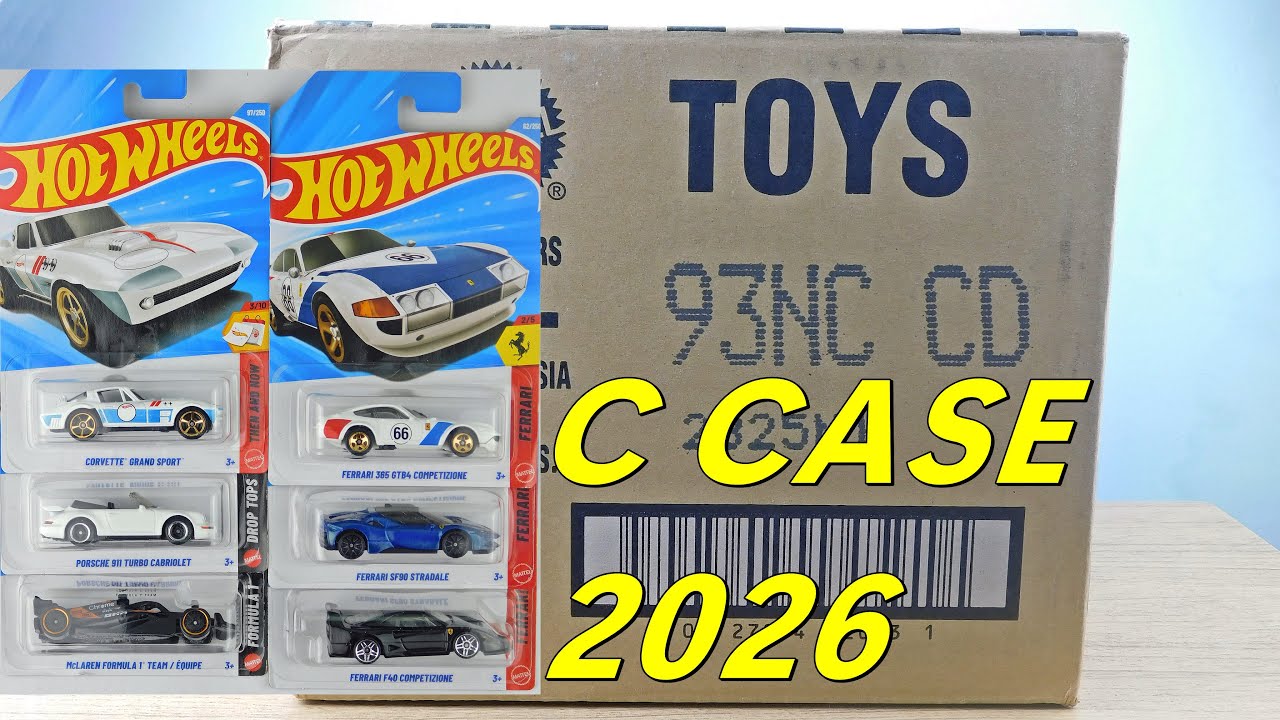 🔥 EPIC: Full case unboxing of Hot Wheels C Case 2026 Mainline cars—all 72 models revealed NOW!