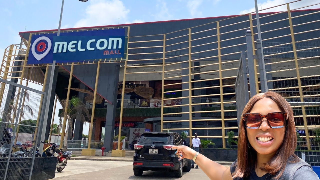 NEW SHOPPING MALL IN ACCRA GHANA- SHOPPING IN NEW MELCOM MALL IN ACCRA